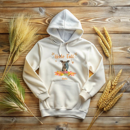 Hello Fall Doggo Hoodie with Custom Dog Photo_Doggo Mojo_Hoodies_White_S_6