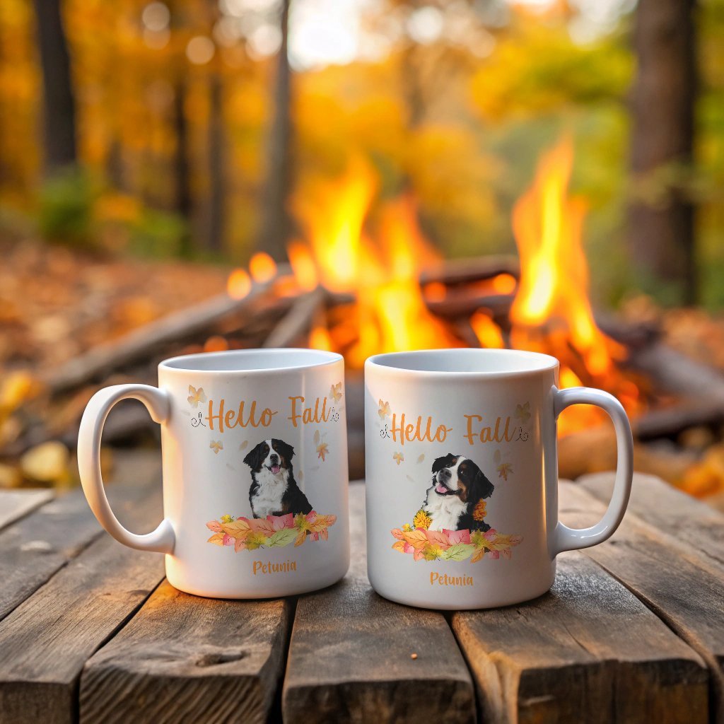 Hello Fall Doggo Mug With Custom Photo_Doggo Mojo_Mugs_White__1