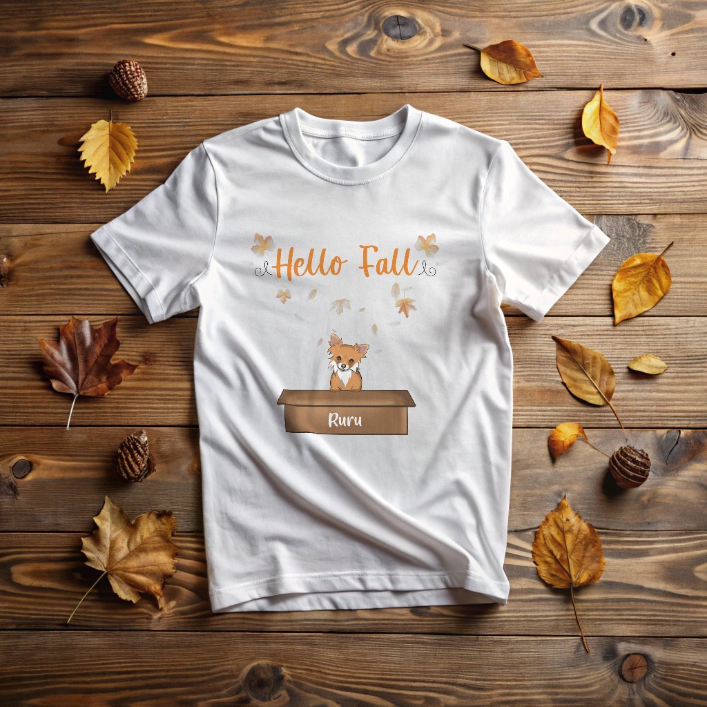 Hello Fall Doggo T-shirt_Doggo Mojo_T-shirts_White_S_4