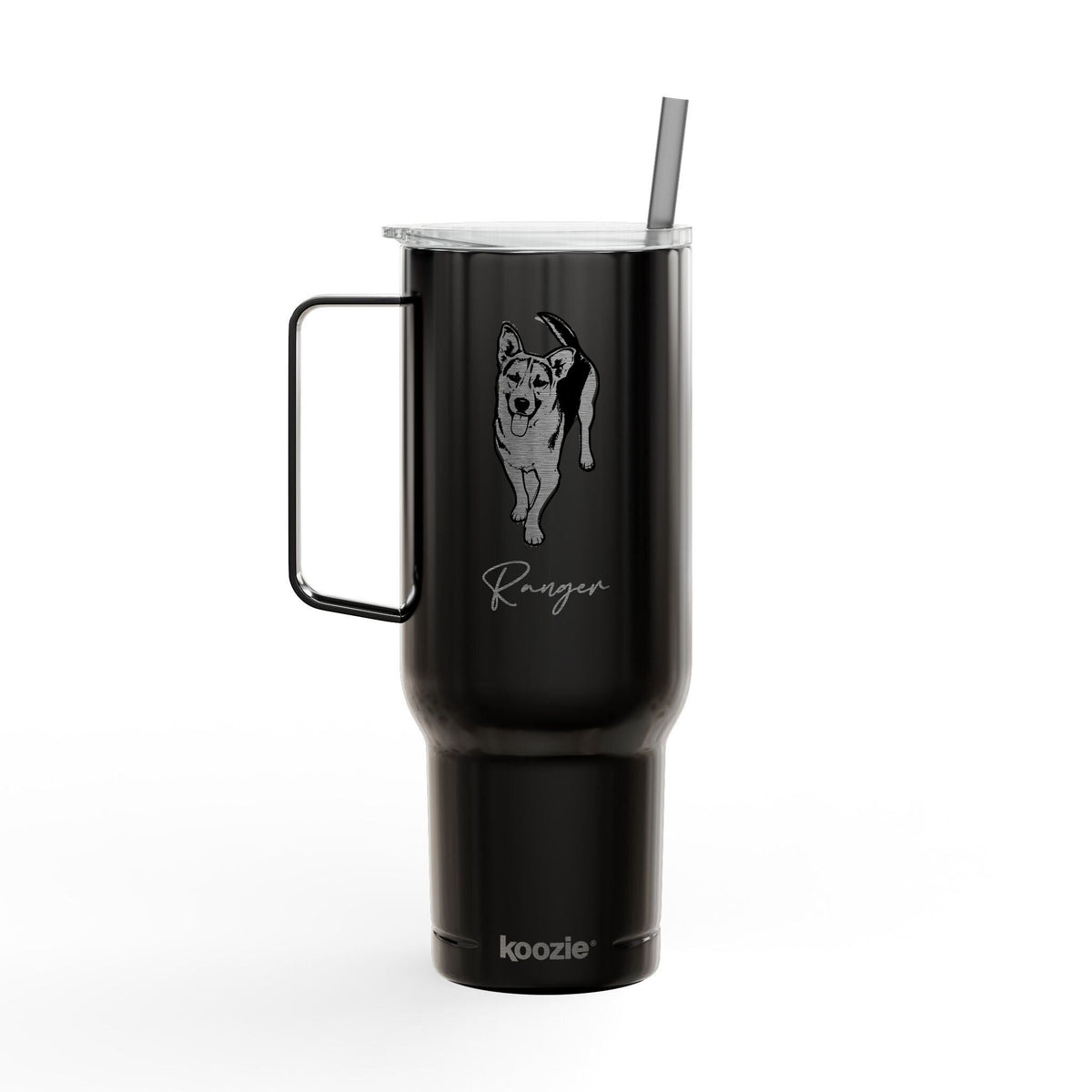 Heritage Custom Dog Sketch 40oz Travel Tumbler – Midnight Black_Doggo Mojo_Travel Tumbler_9