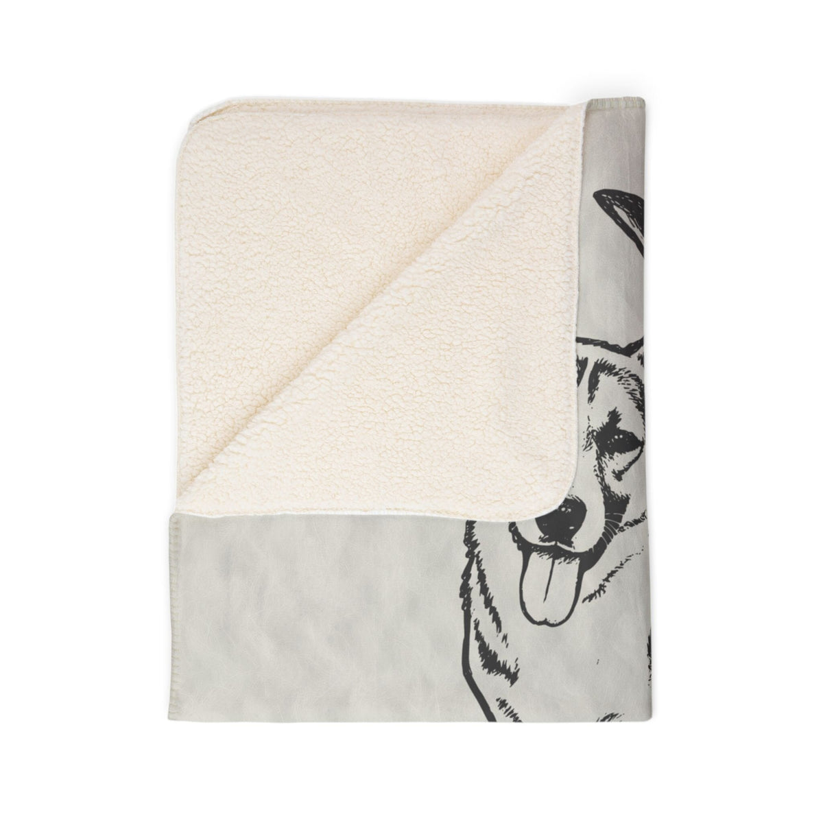 Heritage Custom Dog Sketch Sherpa Fleece Blanket | Doggo Mojo_Doggo Mojo_Sherpa Blankets_9