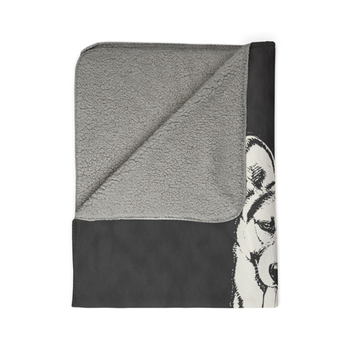 Heritage Custom Dog Sketch Sherpa Fleece Blanket | Doggo Mojo_Doggo Mojo_Sherpa Blankets_12