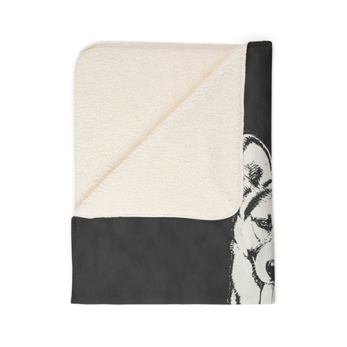 Heritage Custom Dog Sketch Sherpa Fleece Blanket | Doggo Mojo_Doggo Mojo_Sherpa Blankets_10