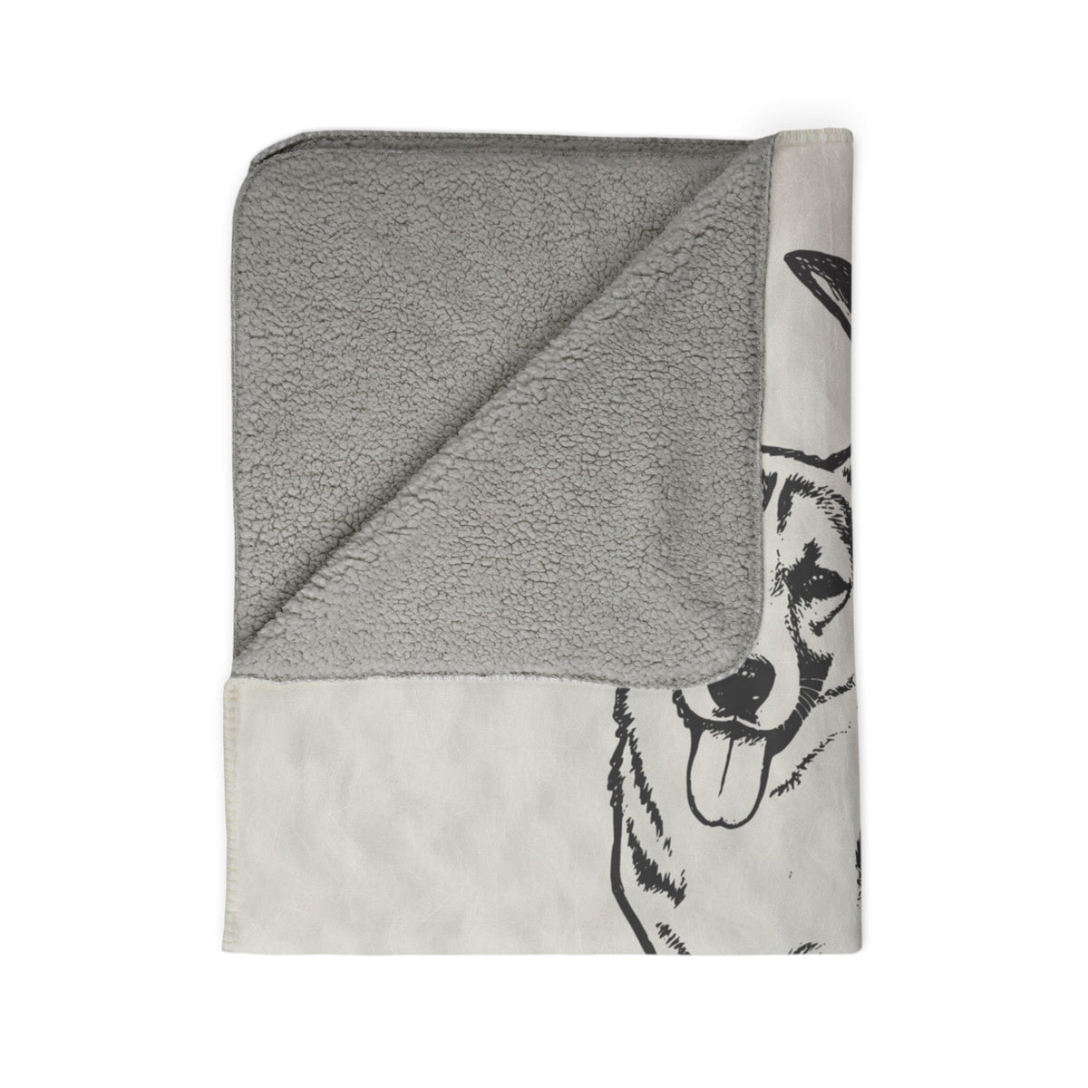 Heritage Custom Dog Sketch Sherpa Fleece Blanket | Doggo Mojo_Doggo Mojo_Sherpa Blankets_11