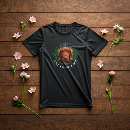 "Irish I Were a Dog" St. Patrick's Day T-Shirt with Photo Upload_Doggo Mojo_T-shirts_4