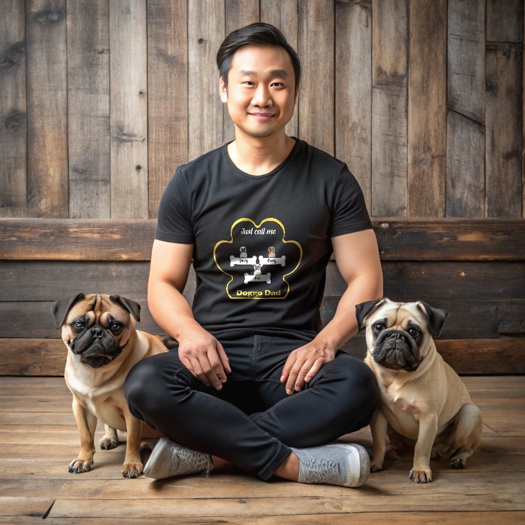 Just Call Me Doggo Dad T-Shirt_Doggo Mojo_T-shirts_Black_S_1