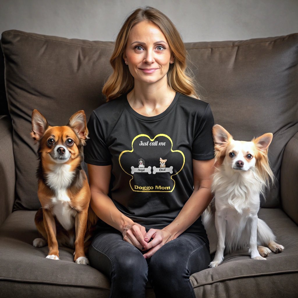 Just Call Me Doggo Mom T-Shirt_Doggo Mojo_T-shirts_Black_S_1