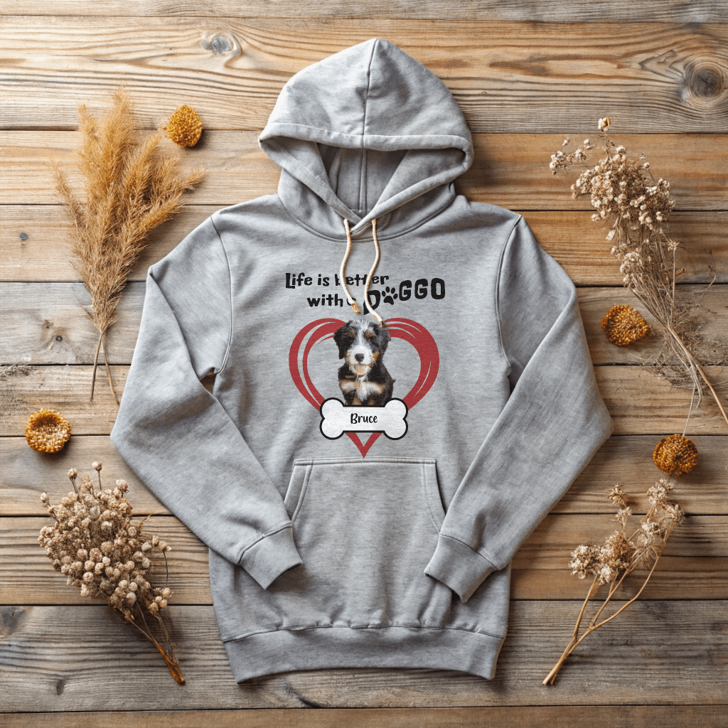 Life is Better With a Doggo Hoodie_Doggo Mojo_Hoodies_Athletic Heather_S_5