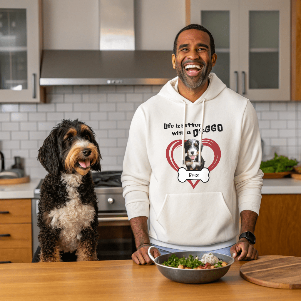 Life is Better With a Doggo Hoodie_Doggo Mojo_Hoodies_Athletic Heather_S_3