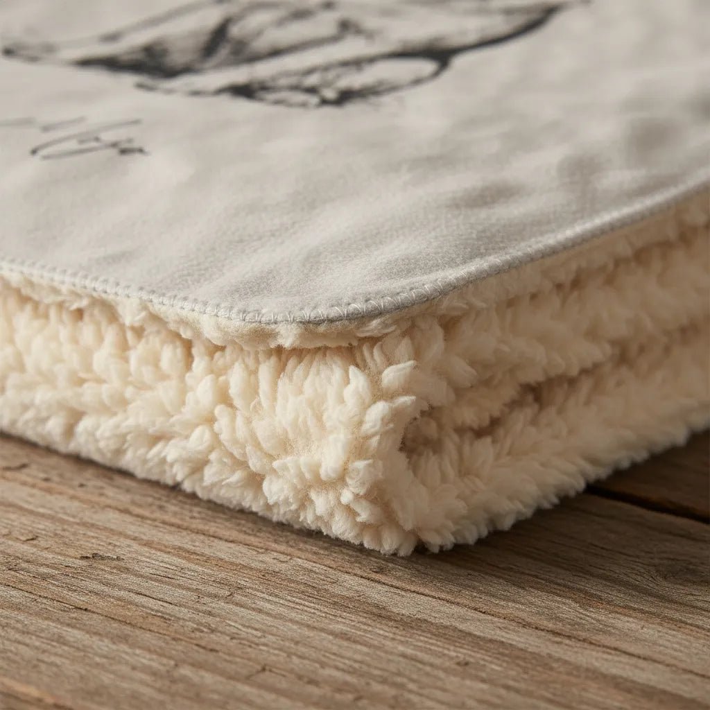 Modern Sketch Artist's Edition Sherpa Blanket | Mojo Original Dog Art Throw_Doggo Mojo_Blankets_5