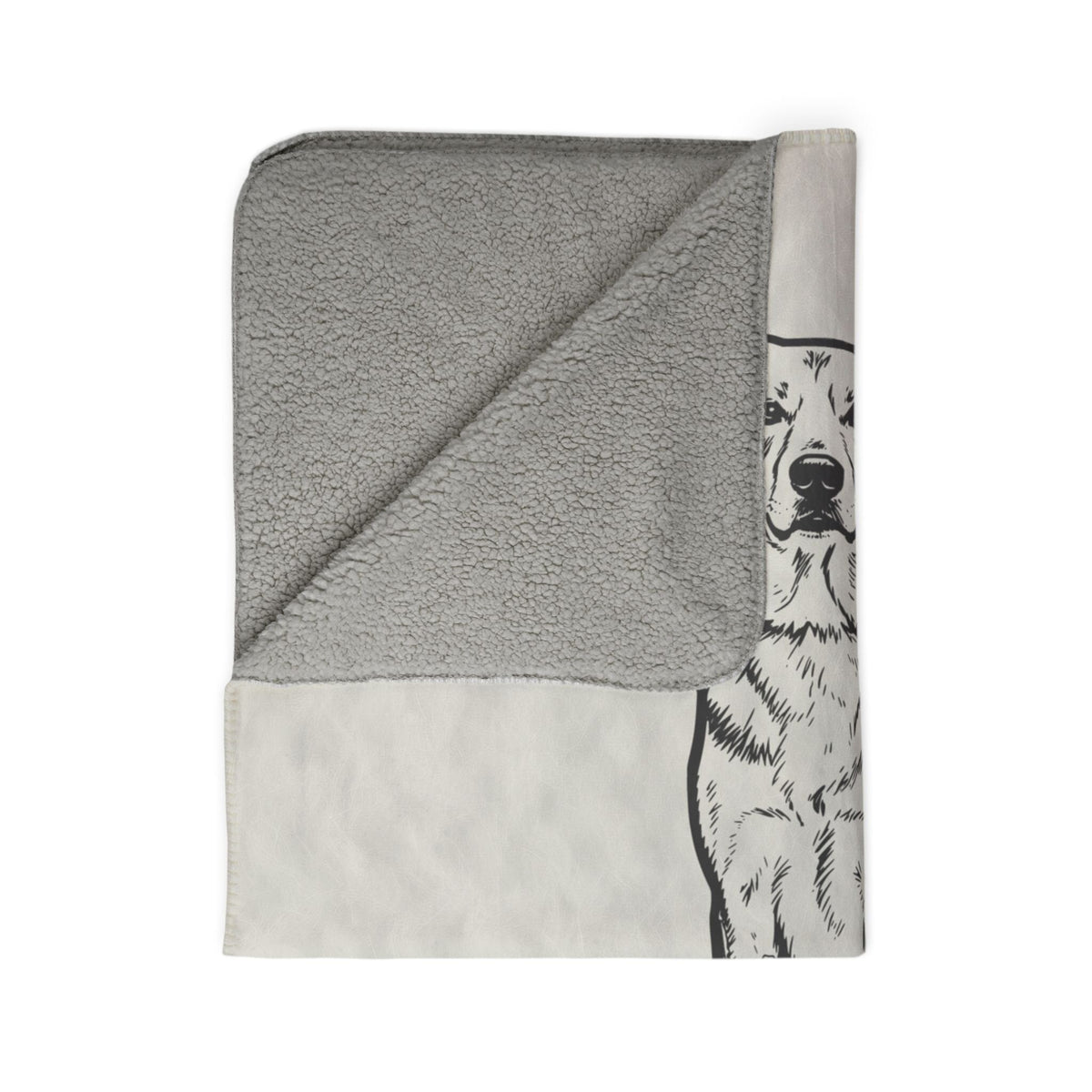 Modern Sketch Artist's Edition Sherpa Blanket | Mojo Original Dog Art Throw_Doggo Mojo_Sherpa Blankets_10