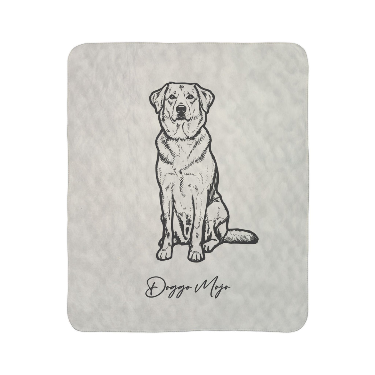 Modern Sketch Artist's Edition Sherpa Blanket | Mojo Original Dog Art Throw_Doggo Mojo_Sherpa Blankets_7