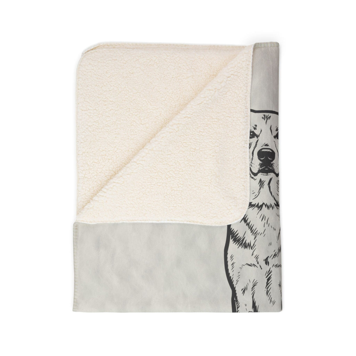 Modern Sketch Artist's Edition Sherpa Blanket | Mojo Original Dog Art Throw_Doggo Mojo_Sherpa Blankets_9
