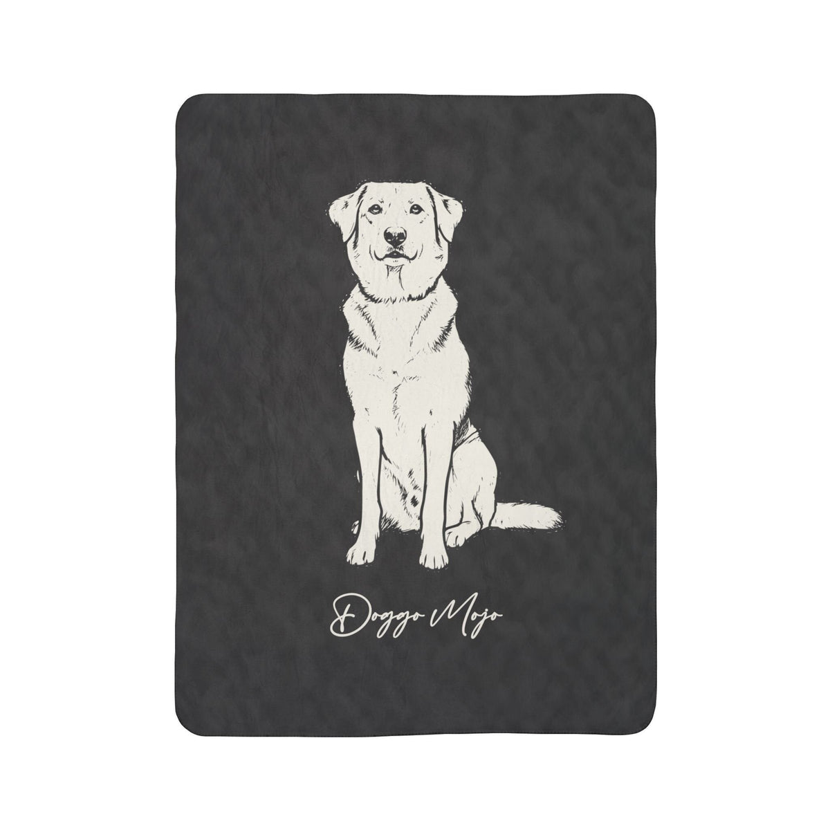 Modern Sketch Artist's Edition Sherpa Blanket | Mojo Original Dog Art Throw_Doggo Mojo_Sherpa Blankets_8