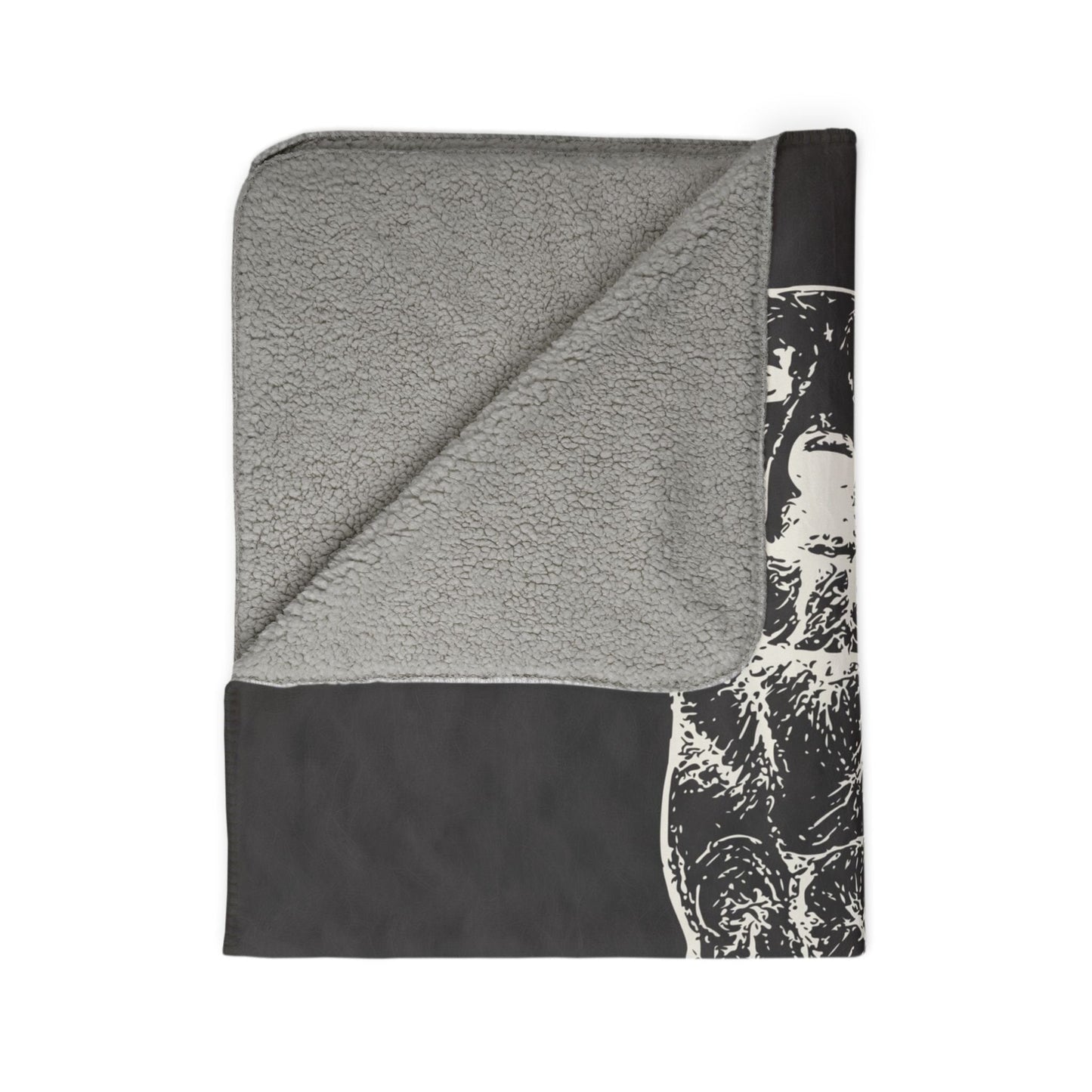 Modern Sketch Artist's Edition Sherpa Blanket | Mojo Original Dog Art Throw_Doggo Mojo_Blankets_13