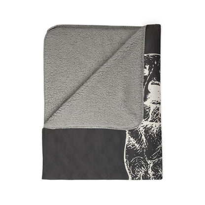 Modern Sketch Artist's Edition Sherpa Blanket | Mojo Original Dog Art Throw_Doggo Mojo_Blankets_13