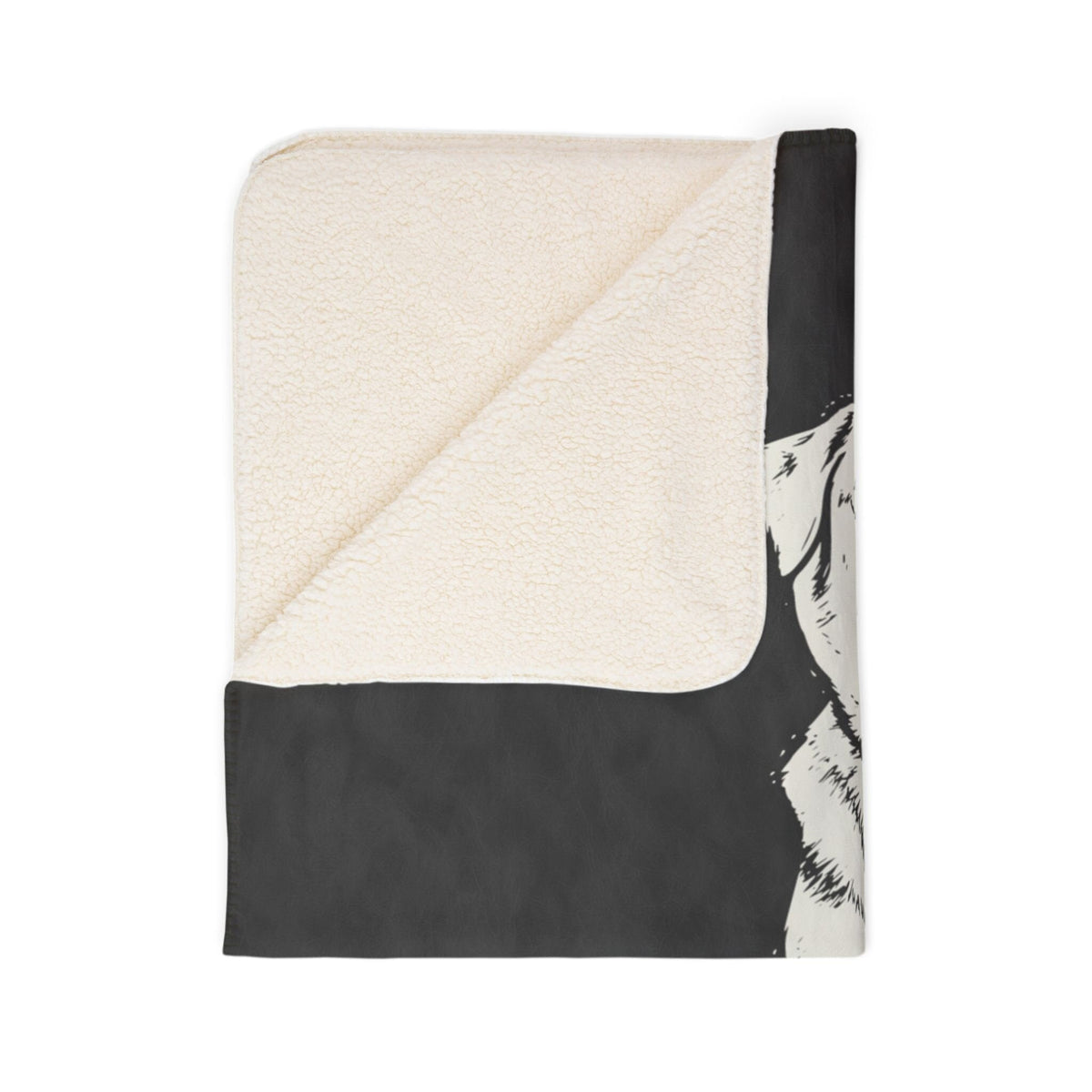 Modern Sketch Artist's Edition Sherpa Blanket | Mojo Original Dog Art Throw_Doggo Mojo_Sherpa Blankets_11