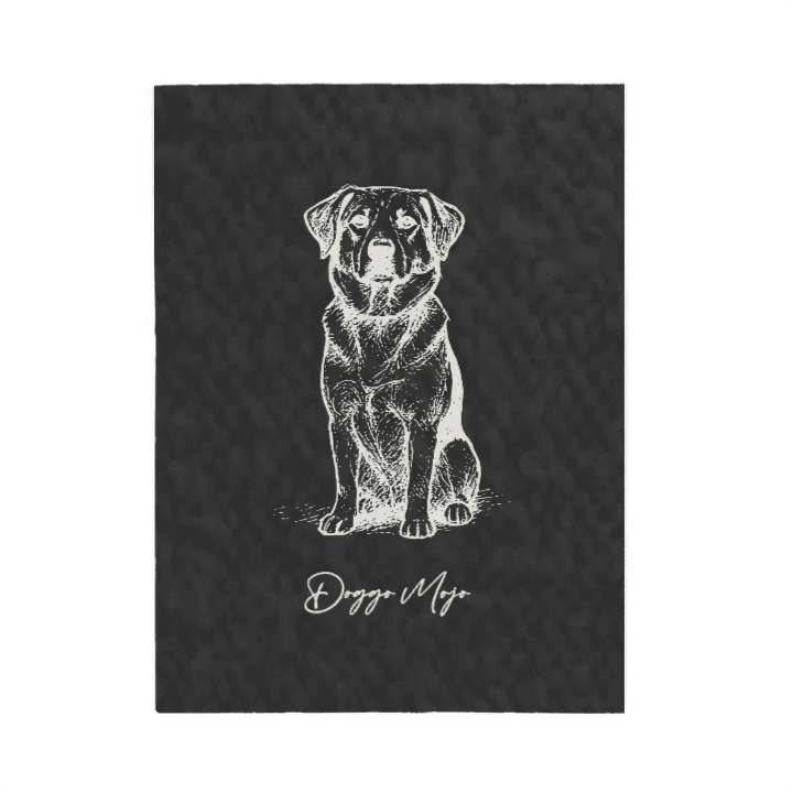 Modern Sketch Artist's Edition Velveteen Blanket | Mojo Original Dog Art_Doggo Mojo_Blankets_9