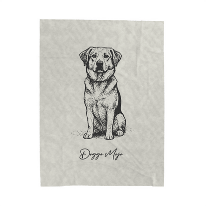 Modern Sketch Artist's Edition Velveteen Blanket | Mojo Original Dog Art_Doggo Mojo_Blankets_12