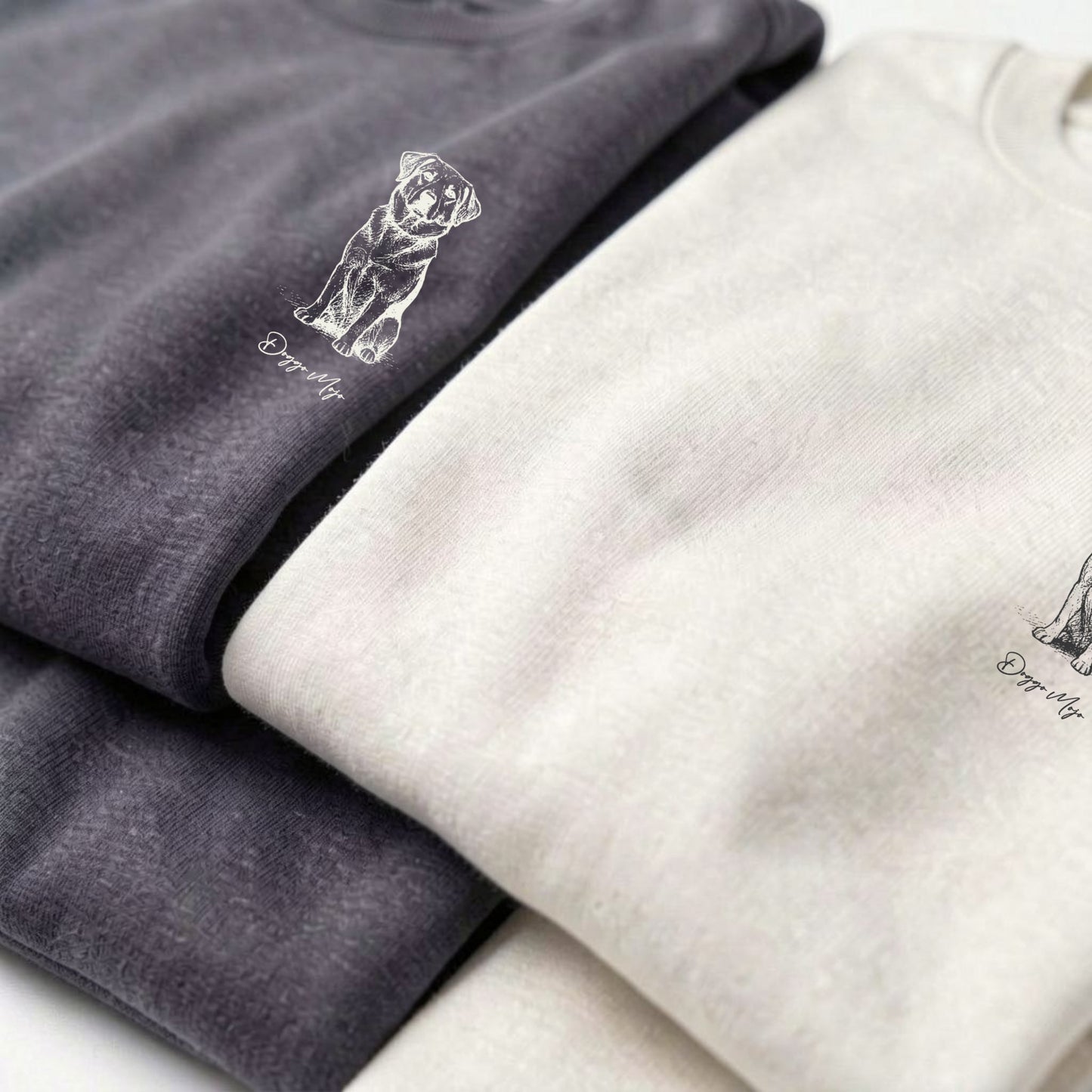 Modern Sketch Dog Art Sweatshirt | Mojo Originals_Doggo Mojo_Sweatshirt_5