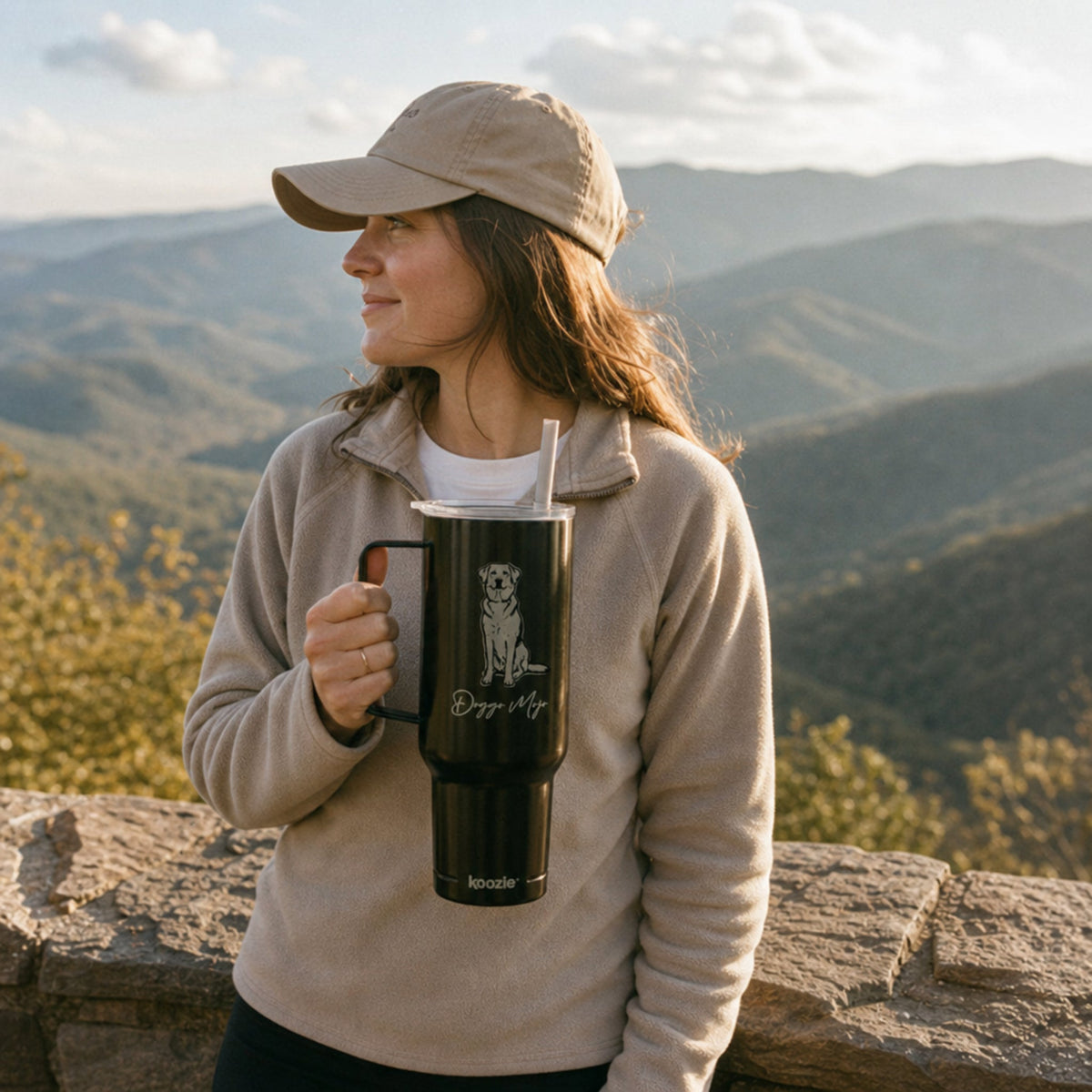Mojo Original 40oz Travel Tumbler – Matte Black Laser Engraved_Doggo Mojo_Travel Tumbler_4