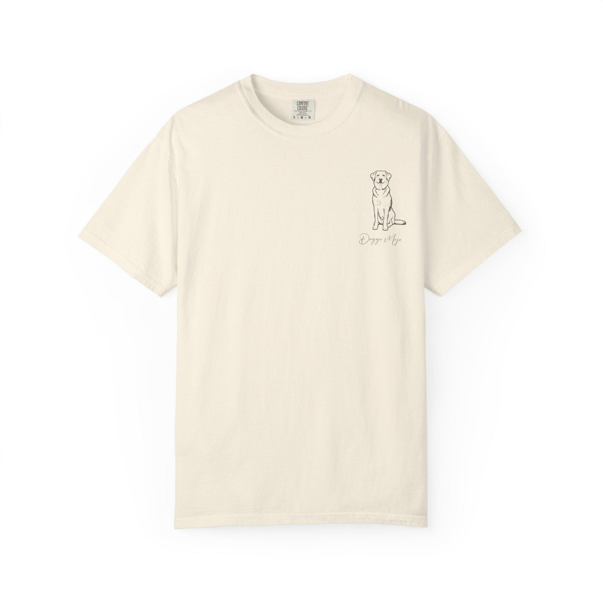 Mojo Original T-Shirt | Minimalist Dog Sketch Comfort Colors Tee_Doggo Mojo_T-shirts_6