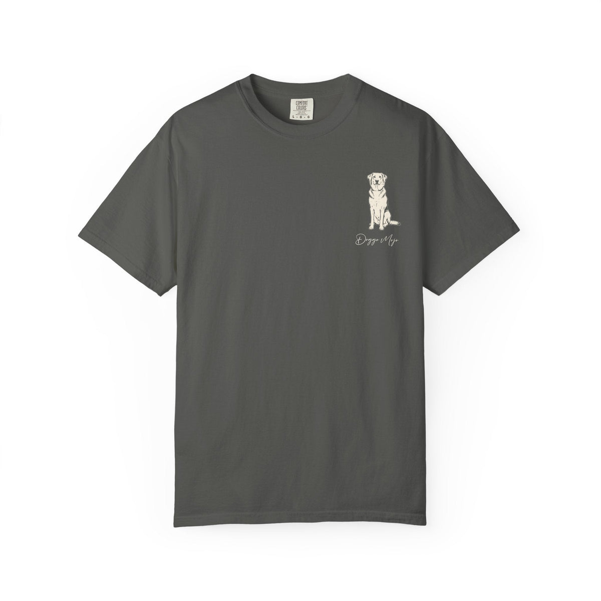 Mojo Original T-Shirt | Minimalist Dog Sketch Comfort Colors Tee_Doggo Mojo_T-shirts_7