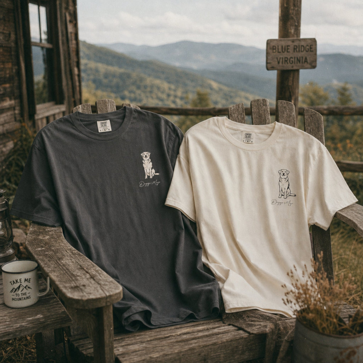 Mojo Original T-Shirt | Minimalist Dog Sketch Comfort Colors Tee_Doggo Mojo_T-shirts_5