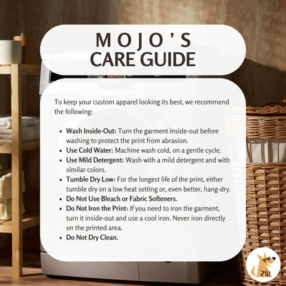 Mojo's Care Guide for Apparel