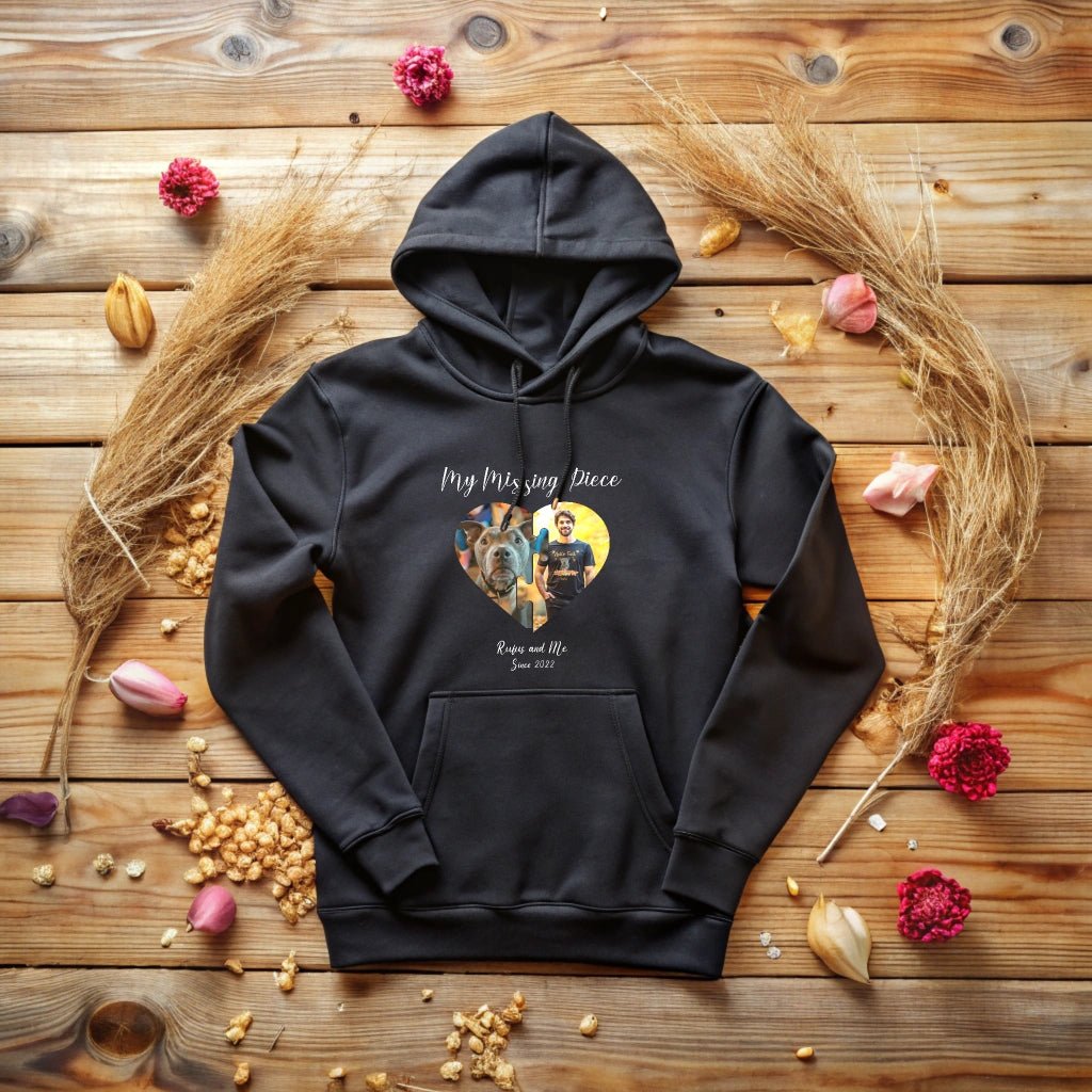 My Missing Piece: Personalized Hoodie with Two Photos_Doggo Mojo_Hoodies_5