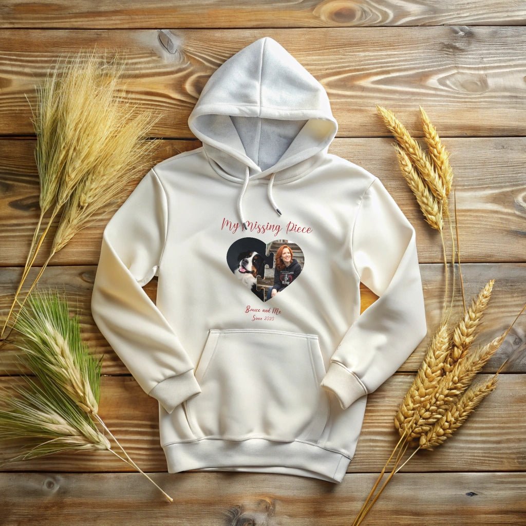 My Missing Piece: Personalized Hoodie with Two Photos_Doggo Mojo_Hoodies_6