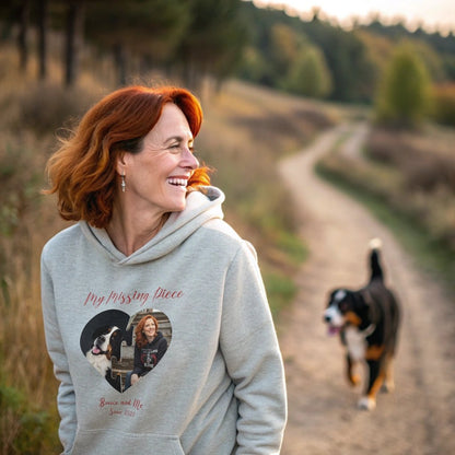 My Missing Piece: Personalized Hoodie with Two Photos_Doggo Mojo_Hoodies_2