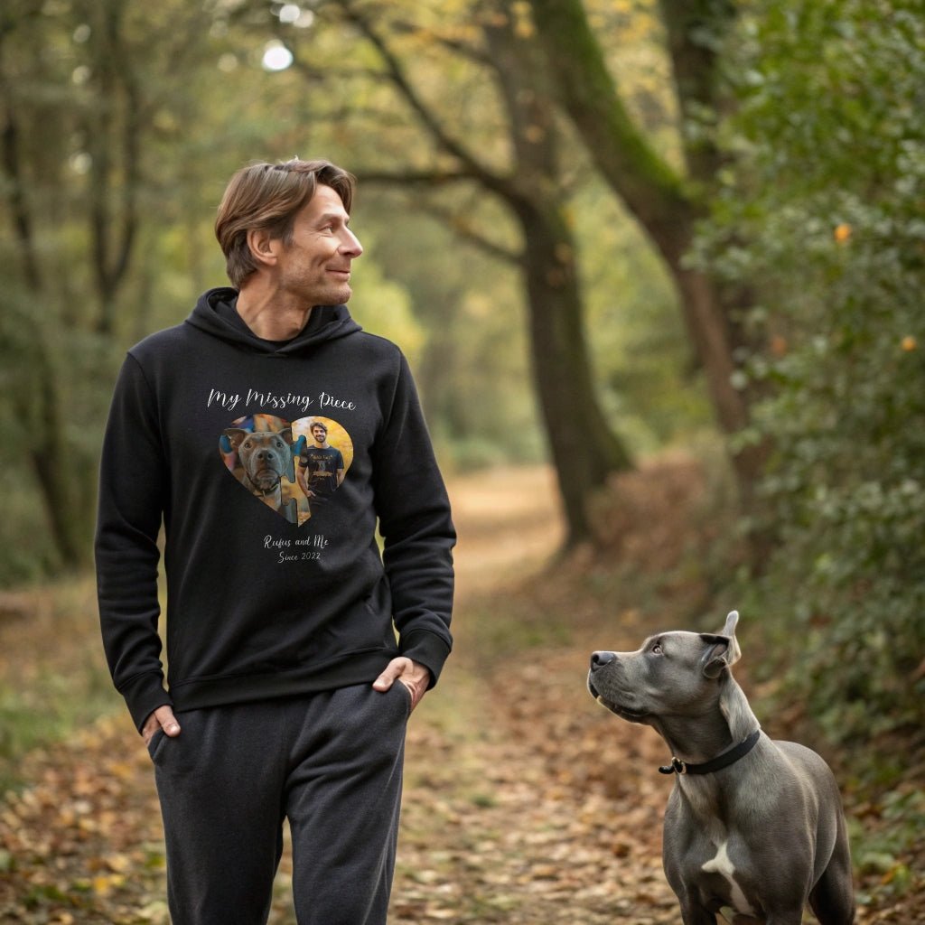 My Missing Piece: Personalized Hoodie with Two Photos_Doggo Mojo_Hoodies_1