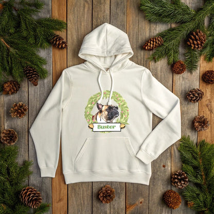 Paw - sitively Festive: Christmas Hoodie with Custom Photo_Doggo Mojo_Hoodies_White_S_6