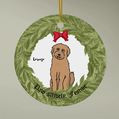 Paw - sitively Festive Christmas Ornament_Doggo Mojo__Round_One size_3