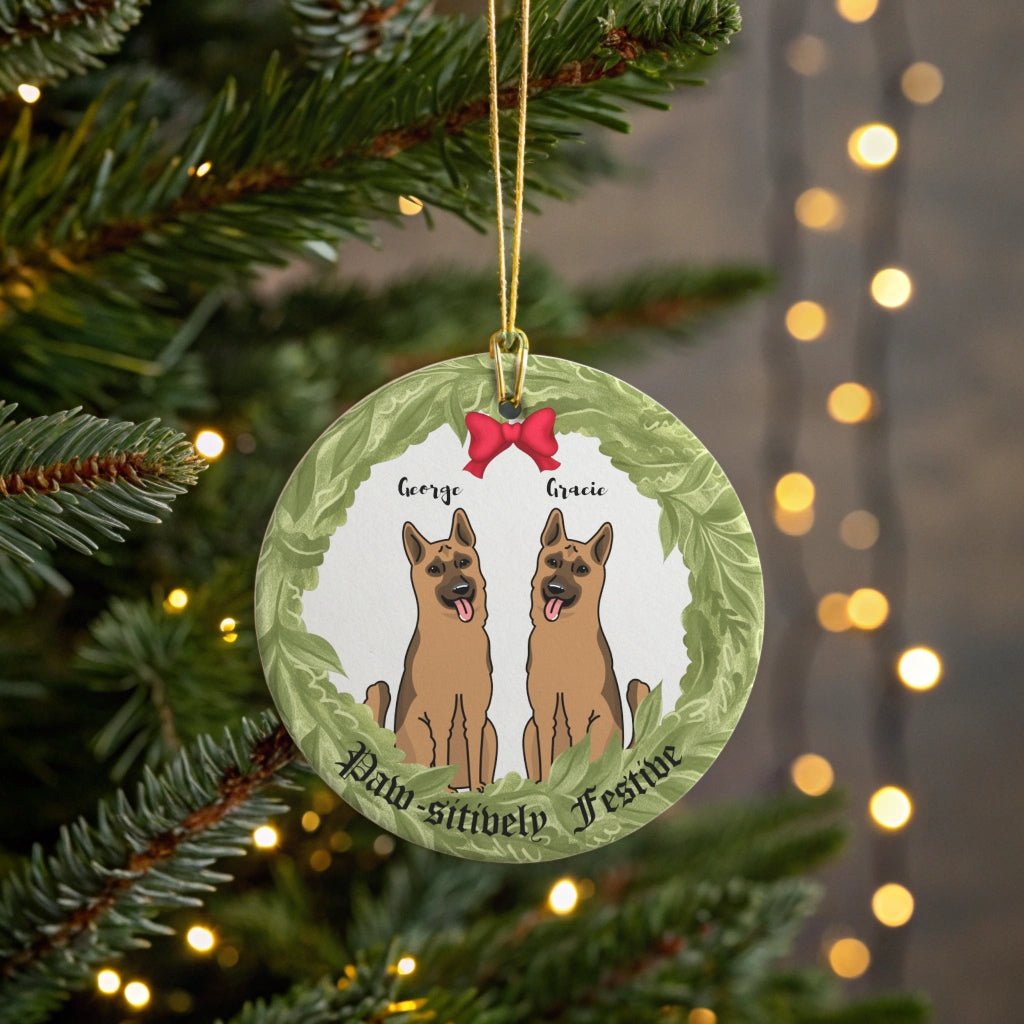 Paw - sitively Festive Christmas Ornament_Doggo Mojo__Round_One size_1