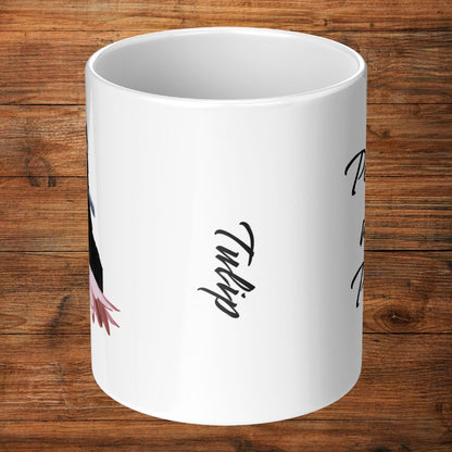 Personalized 11oz Ceramic Mug: Petals and Paws with Your Dog's Photo & Name_Doggo Mojo_Ceramic Mugs_9