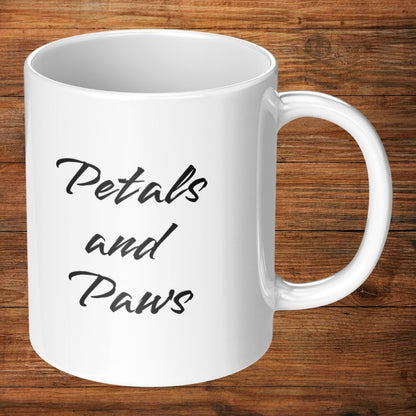 Personalized 11oz Ceramic Mug: Petals and Paws with Your Dog's Photo & Name_Doggo Mojo_Ceramic Mugs_10
