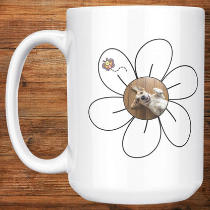 Personalized 15oz Ceramic Mug: Daisy Dog with Your Dog's Photo & Name_Doggo Mojo_Ceramic Mugs_8