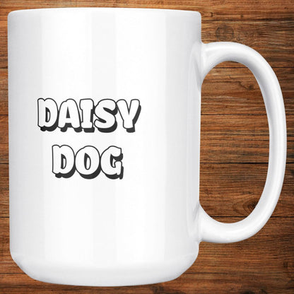 Personalized 15oz Ceramic Mug: Daisy Dog with Your Dog's Photo & Name_Doggo Mojo_Ceramic Mugs_10