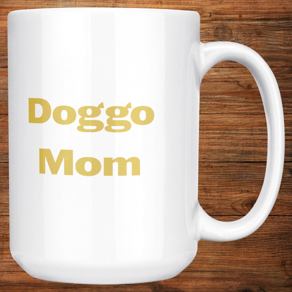 Personalized 15oz Ceramic Mug: Dog Mom Paw Print with Your Dog's Photo & Name_Doggo Mojo_Ceramic Mugs_10