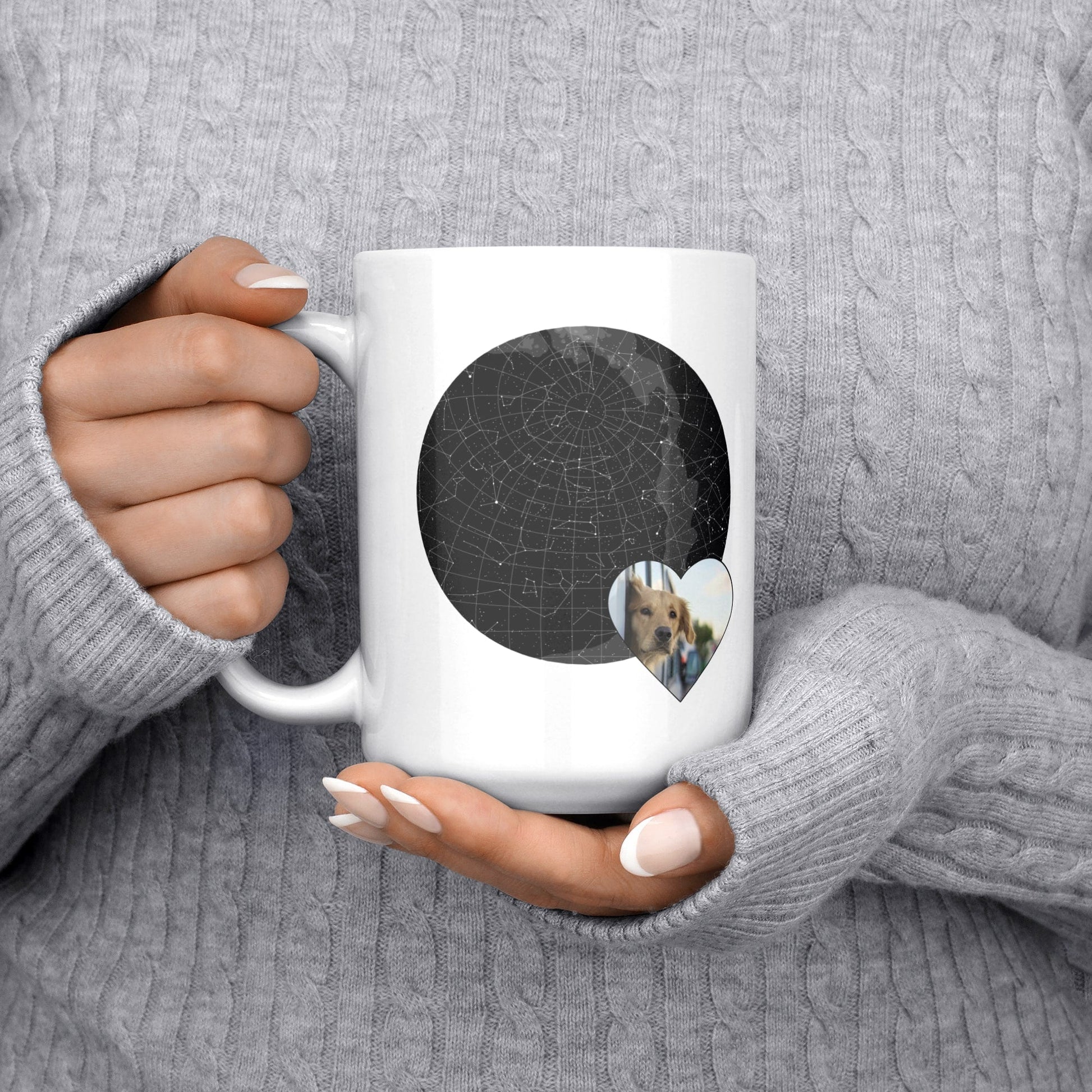 Personalized 15oz Ceramic Mug: Gotcha Day Dreams with Your Dog's Photo & Name_Doggo Mojo_Ceramic Mugs_1