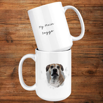 Personalized 15oz Ceramic Mug: My Main Doggo with Your Dog's Photo & Name_Doggo Mojo_Ceramic Mugs_7