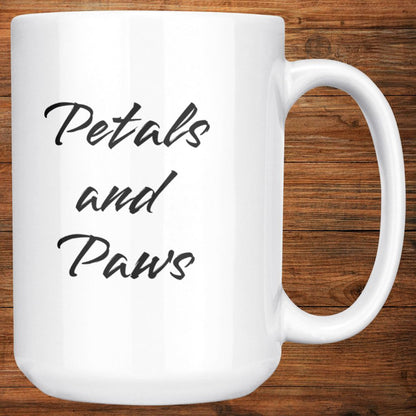 Personalized 15oz Ceramic Mug: Petals and Paws with Your Dog's Photo & Name_Doggo Mojo_Ceramic Mugs_9