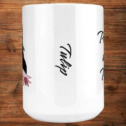 Personalized 15oz Ceramic Mug: Petals and Paws with Your Dog's Photo & Name_Doggo Mojo_Ceramic Mugs_8