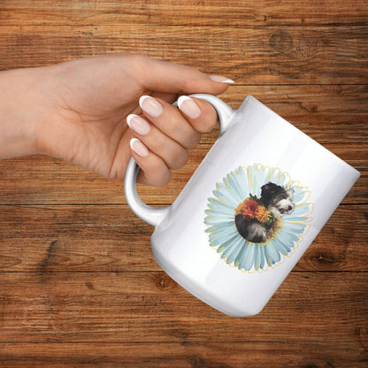 Personalized 15oz Ceramic Mug: Spring Trails and Dog Tails with Your Dog's Photo & Name_Doggo Mojo_Ceramic Mugs_4