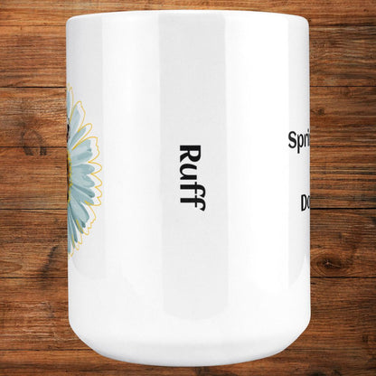 Personalized 15oz Ceramic Mug: Spring Trails and Dog Tails with Your Dog's Photo & Name_Doggo Mojo_Ceramic Mugs_9