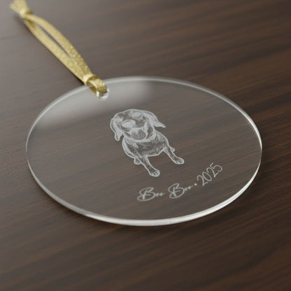 Personalized Acrylic Ornament | Modern Sketch Dog Portrait | Unique Holiday Keepsake_Doggo Mojo_Holiday Ornaments_4