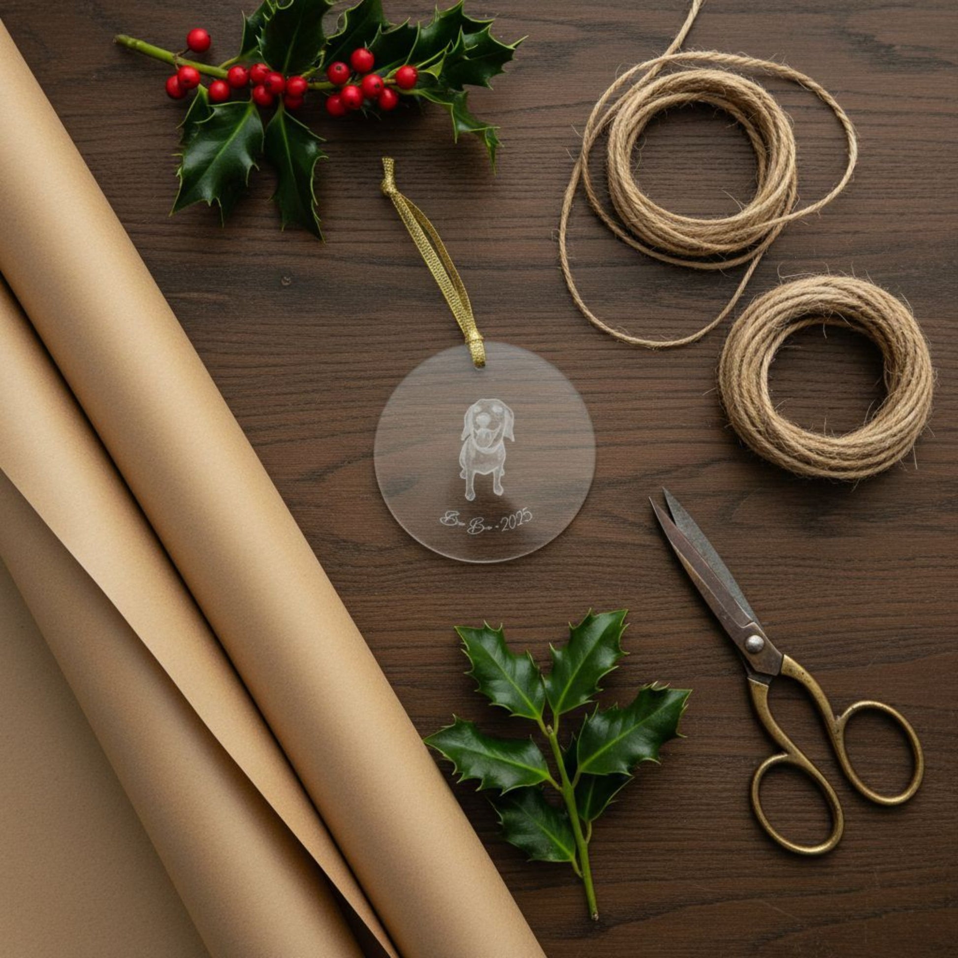 Personalized Acrylic Ornament | Modern Sketch Dog Portrait | Unique Holiday Keepsake_Doggo Mojo_Holiday Ornaments_3