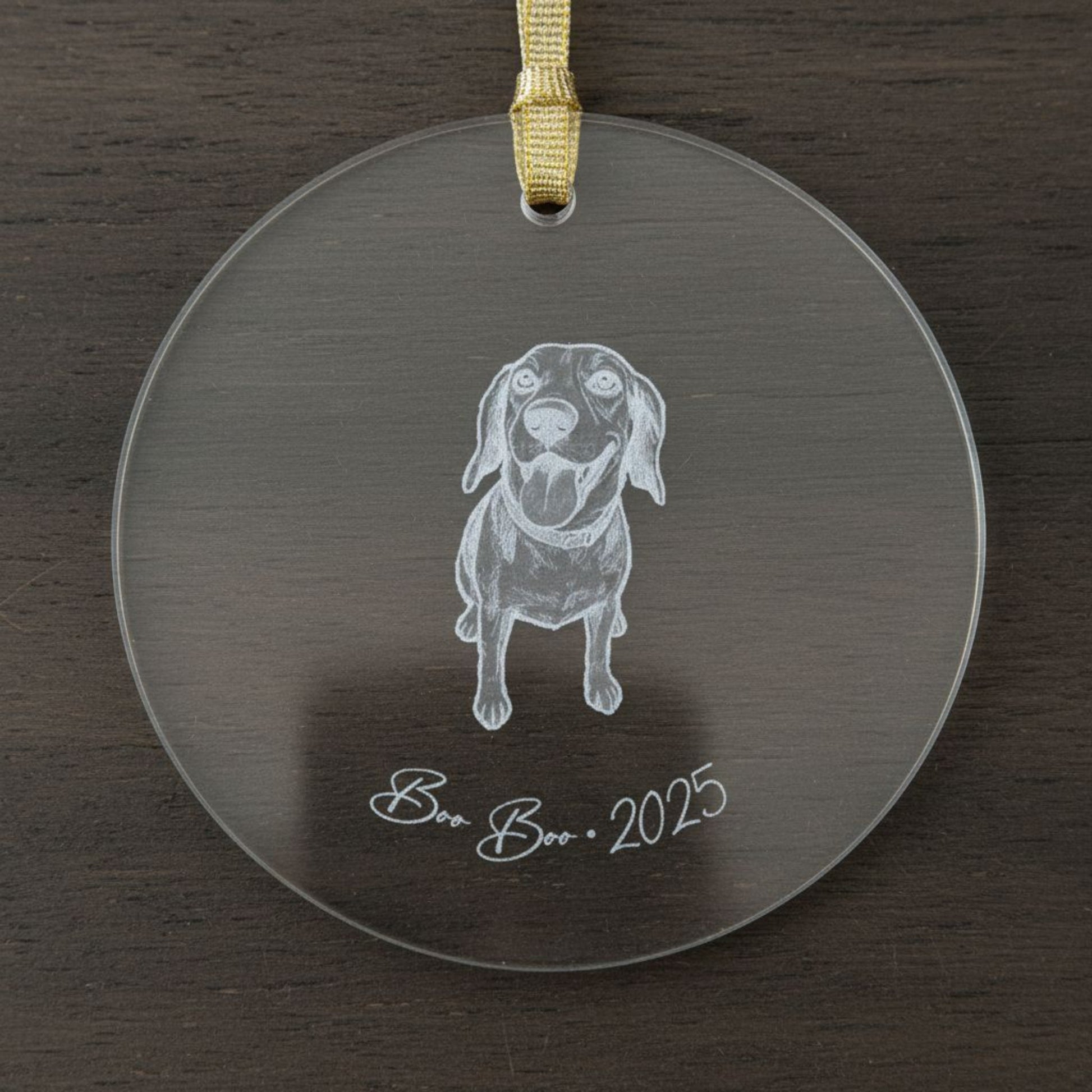 Personalized Acrylic Ornament | Modern Sketch Dog Portrait | Unique Holiday Keepsake_Doggo Mojo_Holiday Ornaments_6